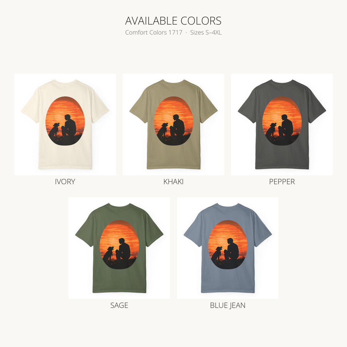Sunset Companion Tee available colors