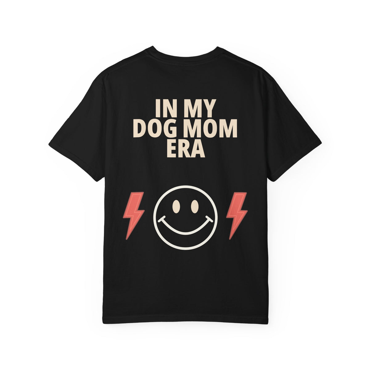 In My Dog Mom Era Tee in Black, back view