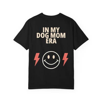 In My Dog Mom Era Tee in Black, back view