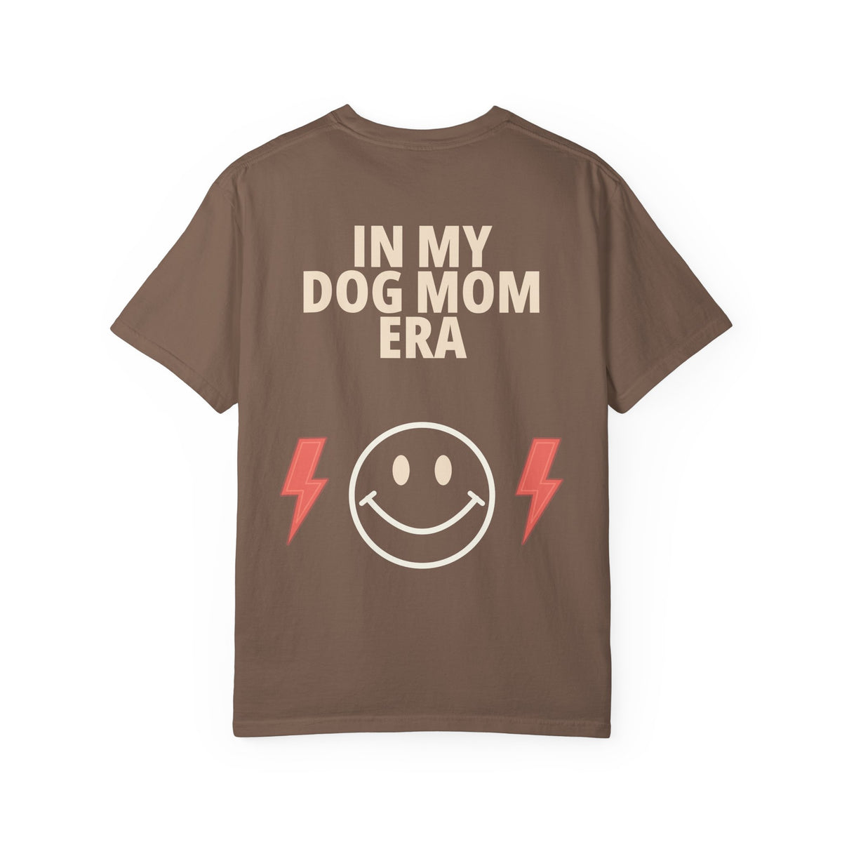 In My Dog Mom Era Tee in Espresso, back view