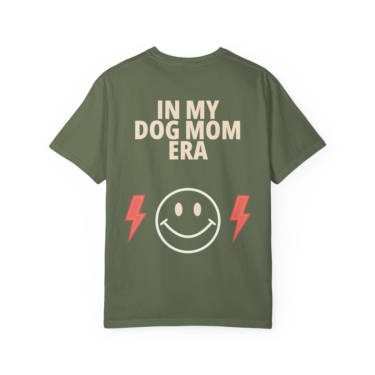 In My Dog Mom Era Tee in Sage, back view