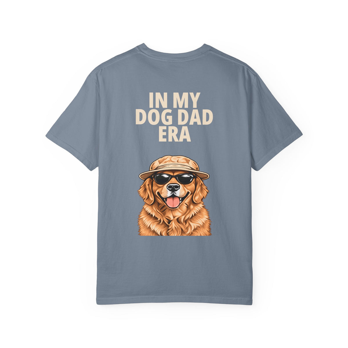In My Dog Dad Era Tee in Blue Jean, back view