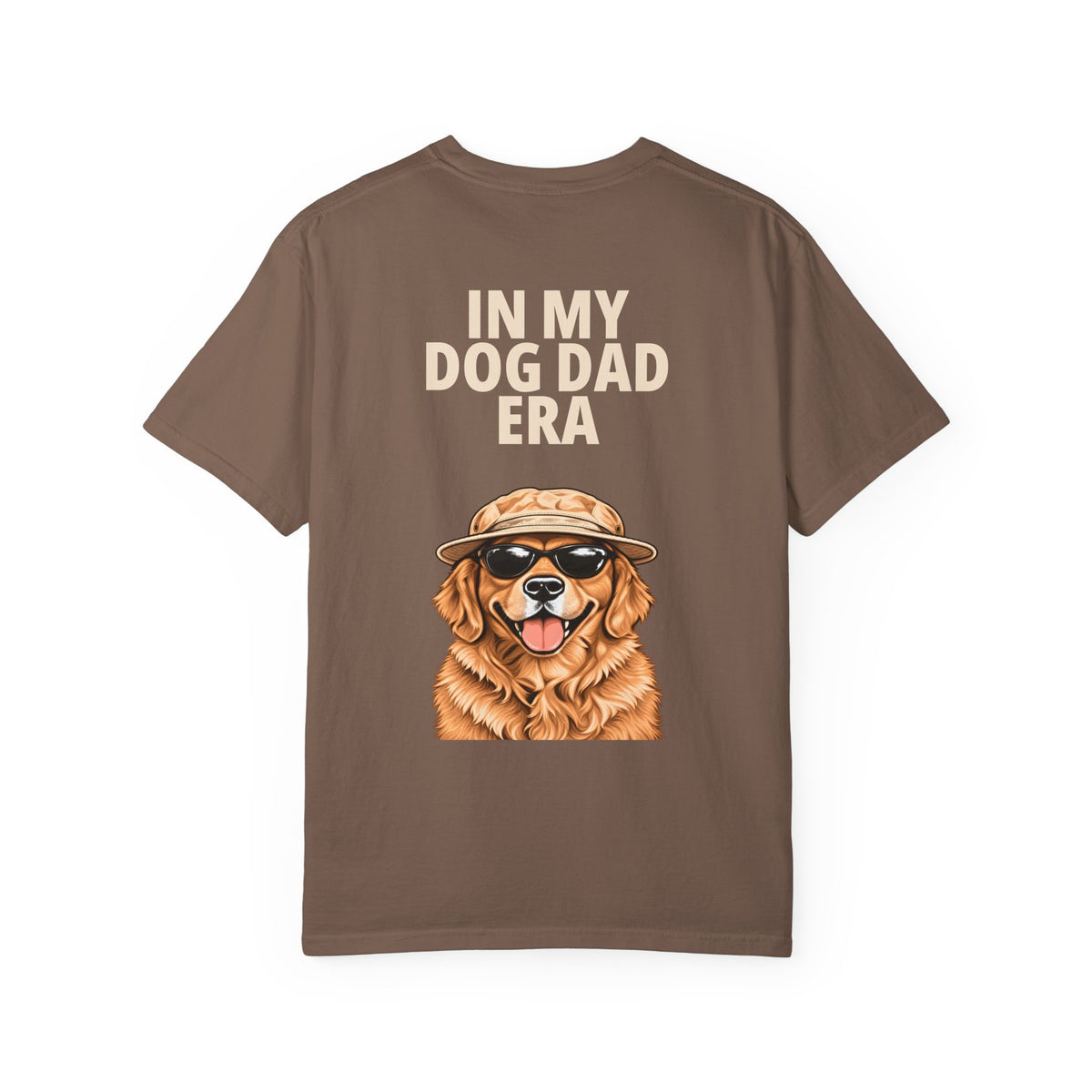 In My Dog Dad Era Tee in Espresso, back view
