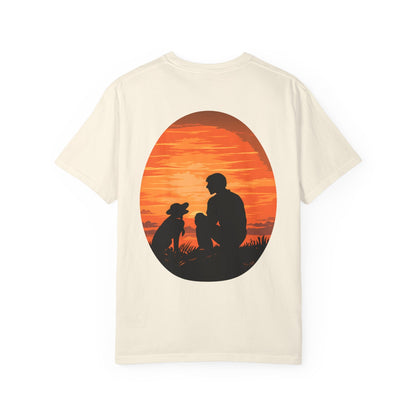 Sunset Companion Tee in Ivory, back view flat lay