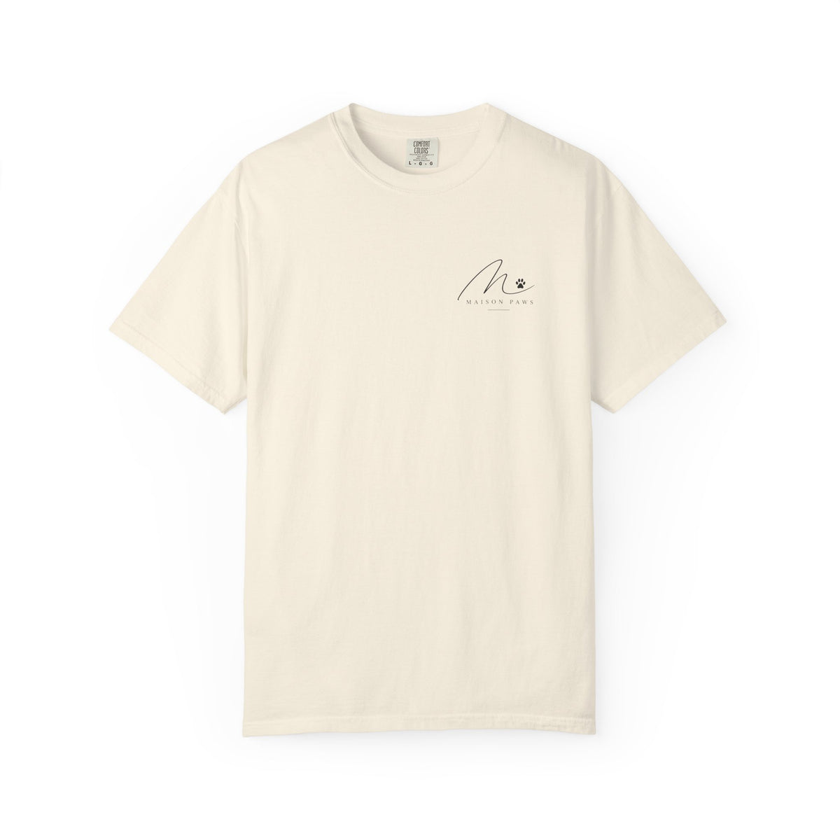 Mental Health Walks Tee in Ivory, front view flat lay