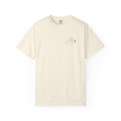 Sunset Companion Tee in Ivory, front view flat lay